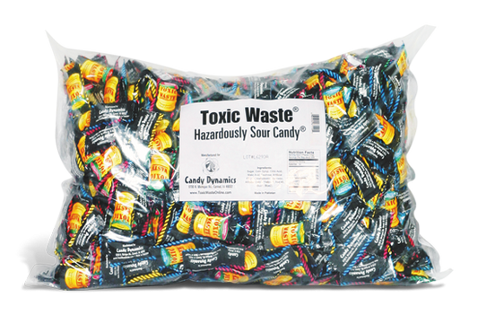 Toxic Waste Sour Candy 1000 Piece Bag