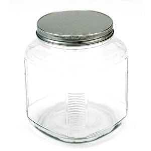 1/2 Gallon Wide Mouth Glass Jar with Lid