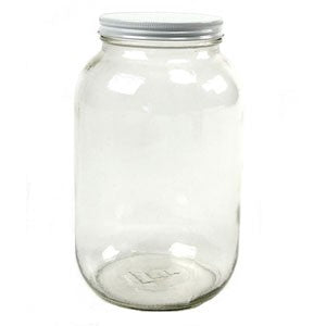 1 Gallon Wide Mouth Glass Jar with Lid