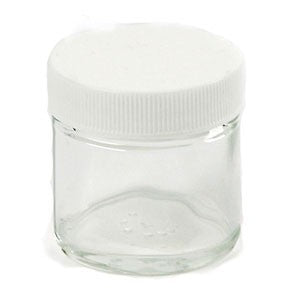 1 fl oz Clear Glass Créme Jar with Lid