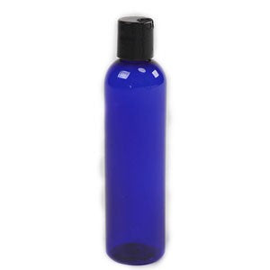 8 fl oz Blue Cobalt Plastic Bottle with Lid