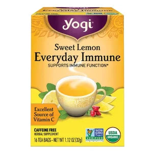 Yogi Tea Sweet Lemon Everyday Immune 16 Count Box