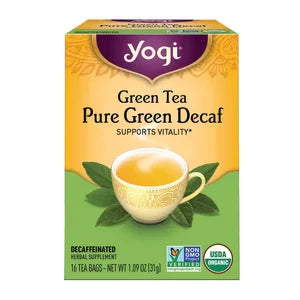 Yogi Tea Decaf Green Pure Green 16 Ct Box