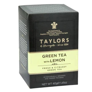 Taylors Of Harrogate Lemon And Ginger Tea 20 Ct Box