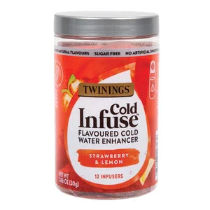 Twinings Strawberry & Lemon Cold Infuse 1.06 Oz Jar