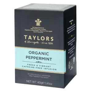 Taylors Of Harrogate Organic Peppermint Tea 20 Ct Box