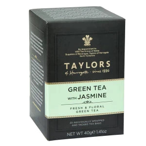 Taylors Of Harrogate Green Tea With Jasmine Tea 1.41 Oz 20 Ct Box