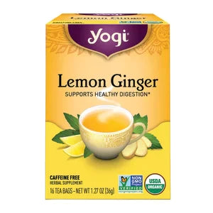 Yogi Tea Lemon Ginger 16 Ct Box