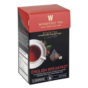 Wissotzky English Breakfast Tea 16 Ct Box