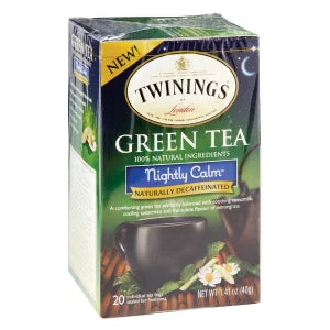 Twinings Nightly Calm Decaf Green Tea 20 Ct Box