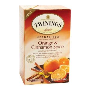 Twinings Orange And Cinnamon Spice Tea 20 Ct Box