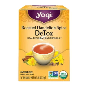 Yogi Tea Roasted Dandelion Spice Detox 16 Ct Box