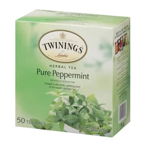 Twinings Pure Peppermint Herbal Tea 50 Ct Box