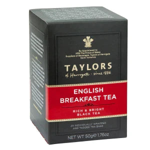 Taylors Of Harrogate English Breakfast Tea 1.76 Oz 20 Ct Box