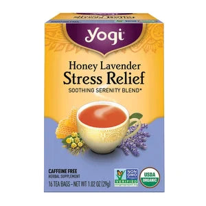 Yogi Tea Honey Lavender Stress Relief 16 Ct Box