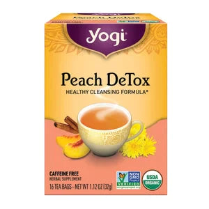 Yogi Tea Peach Detox 16 Ct Box