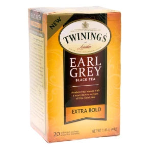 Twinings Earl Grey Extra Bold Black Tea 20 Ct Box