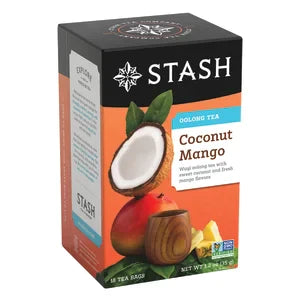 Stash Coconut Mango Oolong Tea With Wuyi Oolong 18 Ct Box