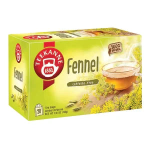 Teekanne Fennel Tea Bags 20 Ct Box