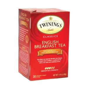 Twinings Decaf English Breakfast Tea 20 Ct Box