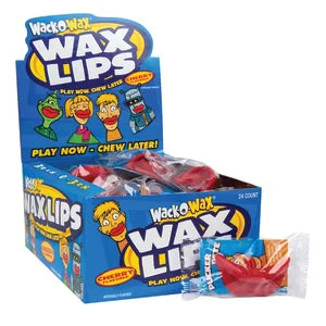 Wack-o-wax Wax Lips Cherry Flavored 0.04 Oz