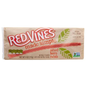 Red Vines Made Simple Mixed Berry Twists 4 Oz Tray