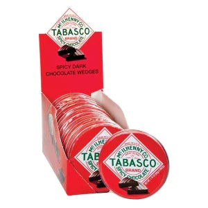 Tabasco Spicy Dark Chocolate Wedges 1.75 Oz Tin