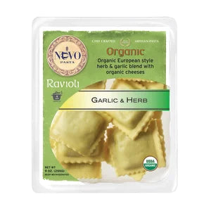 Nuovo Organic Garlic And Herb Ravioli Pasta 9 Oz