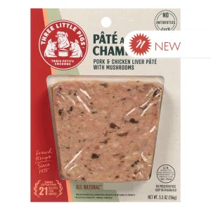 Three Little Pigs Pate Aux Champignons 5.5 Oz Peg Bag