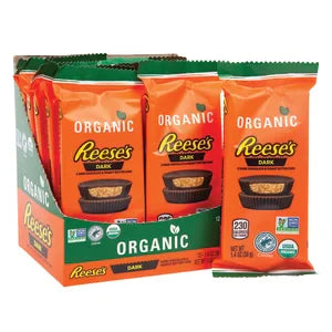 Reese's Organic Dark Chocolate Peanut Butter Cup 1.4 Oz *sf Dc Only*