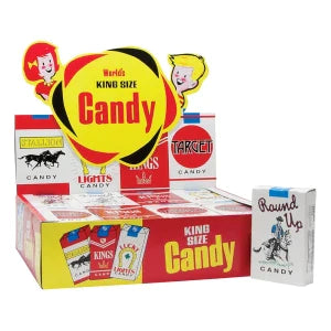 Worlds King Sized Bubble Gum Candy Cigarettes 0.42 Oz