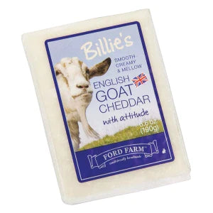 Ford Farm Billie's Goat Cheddar Cheese 6.6 Oz