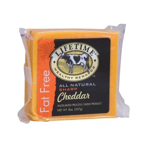 Lifetime Fat Free Sharp Cheddar Cheese 8 Oz