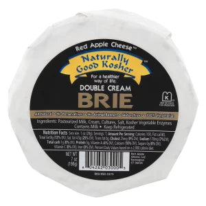 Naturally Good Kosher Double Cream Brie Cheese 7 Oz