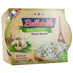 Belletoile Garlic And Herbs Cheese Spread 4.4 Oz