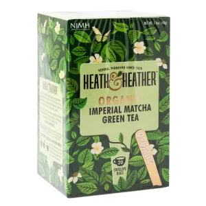 Heath & Heather Organic Imperial Matcha Green Tea 20 Ct Box