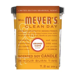 Mrs. Meyer's Orange Clove Soy Candle 7.2 Oz Jar