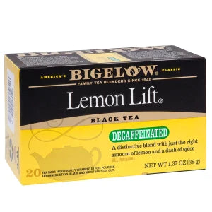 Bigelow Decaf Lemon Lift Black Tea 20 Ct Box