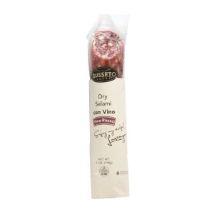 Busseto Red Wine Dry Salami Paperwrap 7 Oz