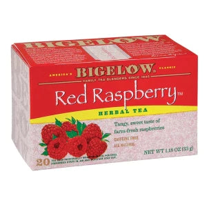 Bigelow Red Raspberry Herbal Tea 20 Ct Box