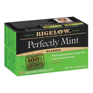 Bigelow Perfectly Mint Black Tea 20 Ct Box