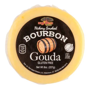 Red Apple Hickory Smoked Bourbon Gouda Cheese 8 Oz