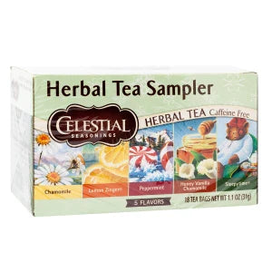 Celestial Seasonings Herbal Tea Sampler 18 Ct Box