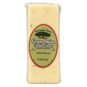 Red Apple Green Onion Cheddar 8 Oz