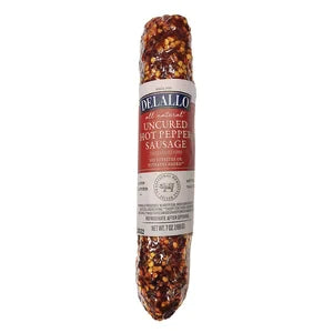 Delallo Hot Pepper Dry Sausage 7 Oz