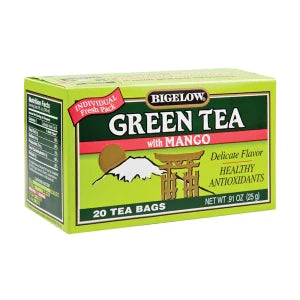 Bigelow Green Tea With Mango 20 Ct Box