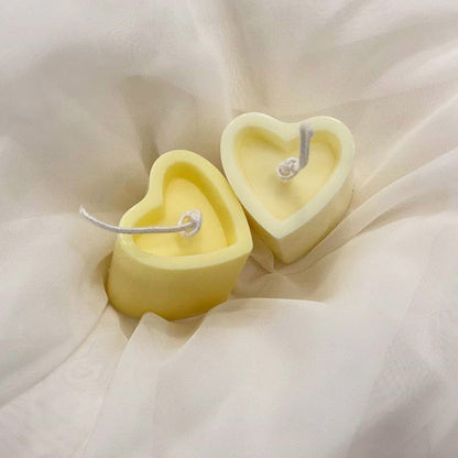 Candle Making 3D Columnar Heart Shape DIY Handmade Candle Mold Plastic Acrylic Mold Resin Molds DIY Soap Mold Cake Mold