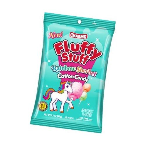 Charms Rainbow Sherbert Fluffy Stuff 2.1oz 24ct