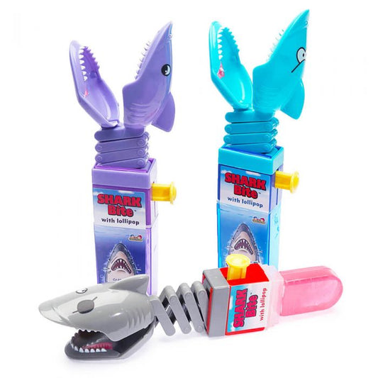 Kidsmania Shark Bite Candy Toy Lollipops 12ct