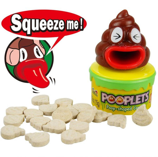 Kidsmania Pooplets Emoji Poop Shaped Candy Toy 12ct